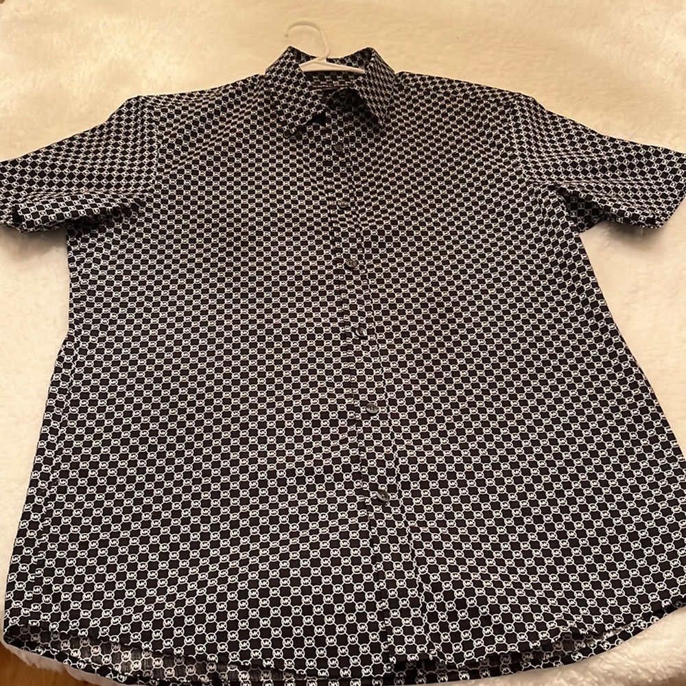 Michael Kors Short Sleeve Button Down